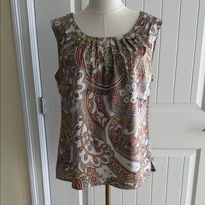 Talbots Multicolor Paisley Blouse